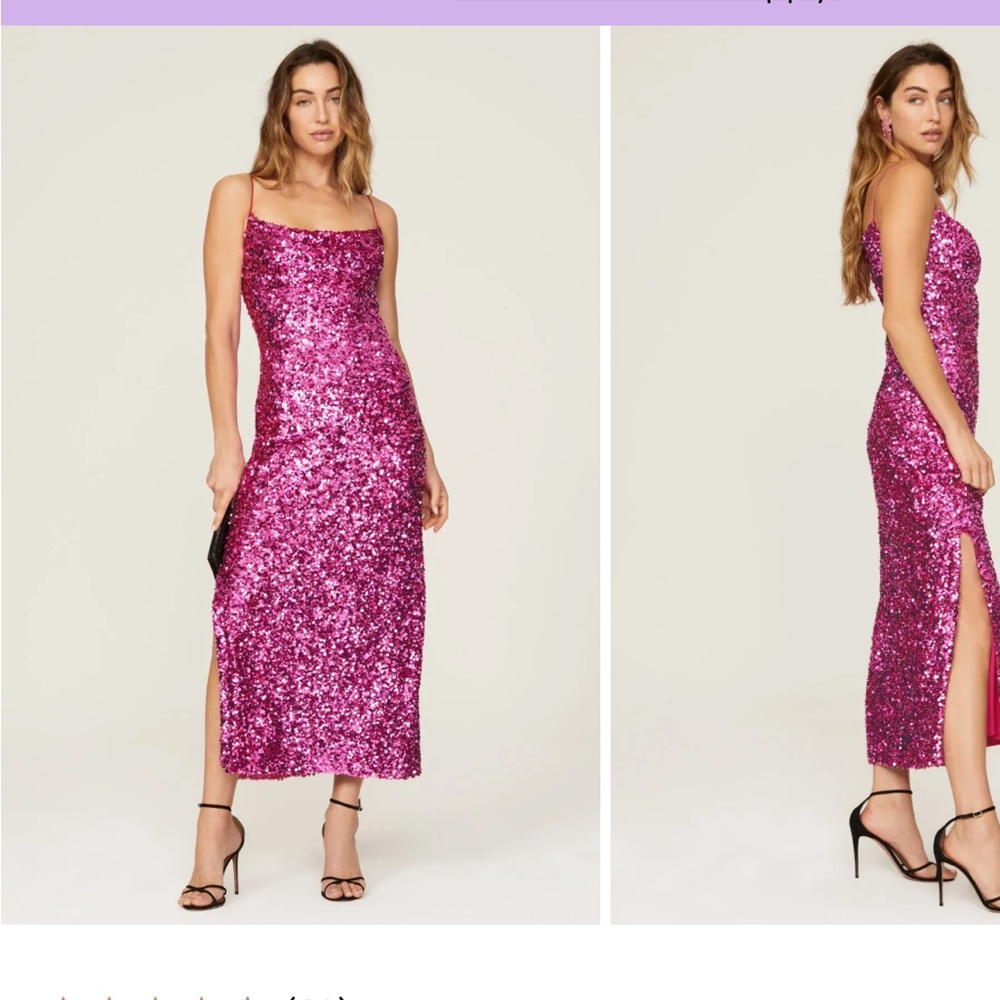 Sachin & Babi Pink sequin Sanza dress size 0